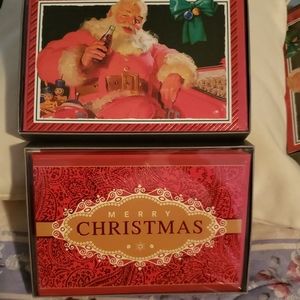 Holiday greetings set of 2 packets.  32 cards plus